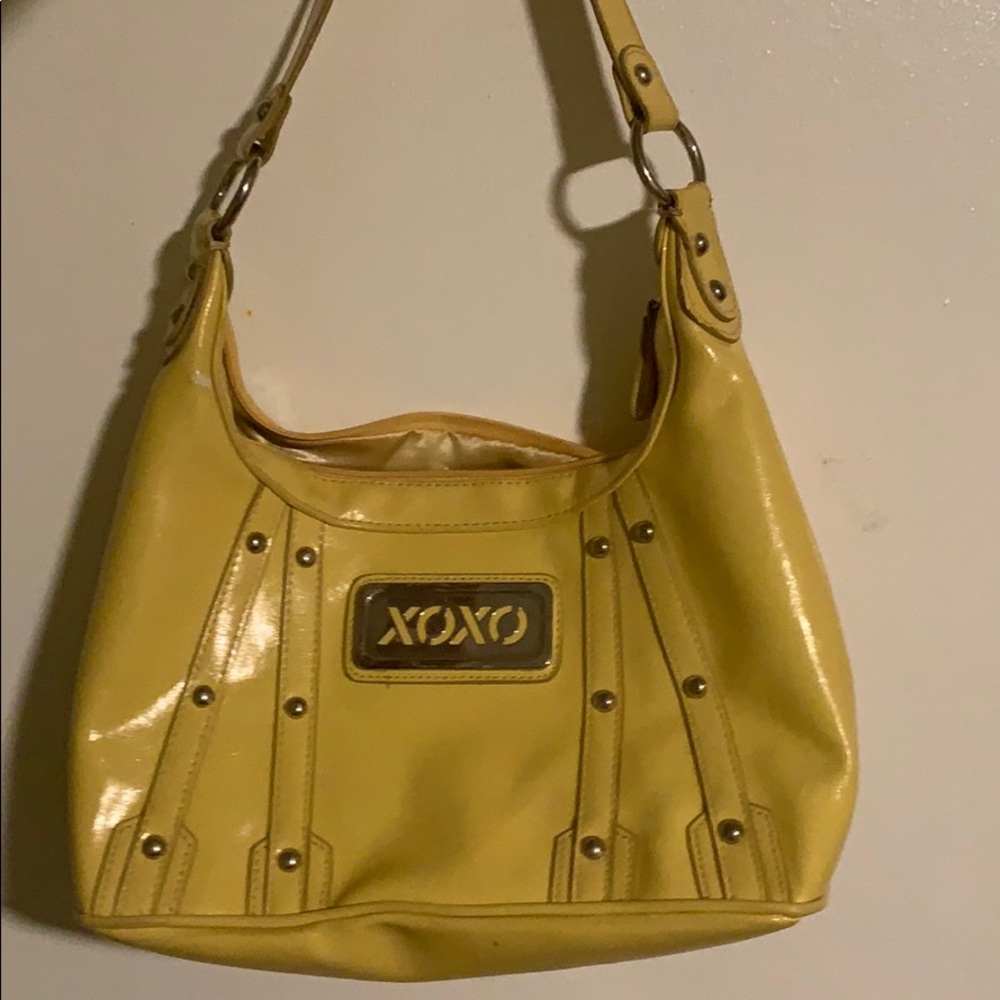 Yellow XOXO purse